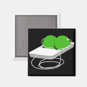 Twee erwten in een peul magneet (Voorkant / Achterkant)