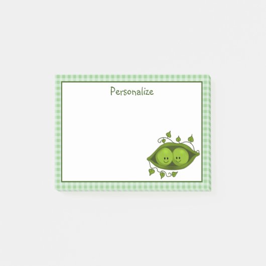 Twee erwten in een peul post-it® notes (Voorkant)