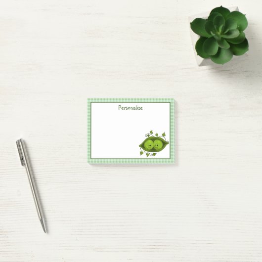 Twee erwten in een peul post-it® notes (Kantoor)