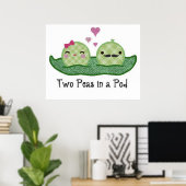 Twee erwten in een peul poster (Thuiskantoor)