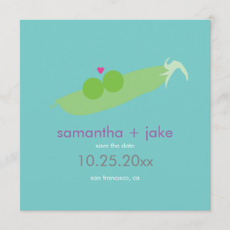 Twee erwten in een peul sparen de Datum Save The Date