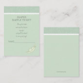 Twee erwten in een pod luier loterij ticket informatiekaartje (Voorkant / Achterkant)