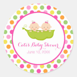 Twee erwten in een pod, Polka Dot Sticker
