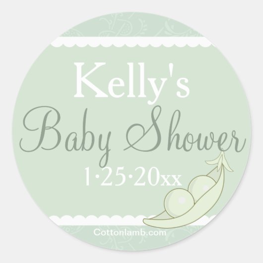 Twee erwten in een pod Sticker (Voorkant)