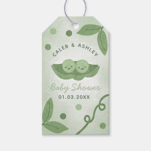 Twee erwten in een Pod Twin Boy Baby shower Favor Cadeaulabel