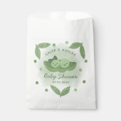 Twee erwten in een Pod Twin Boy Meisje Baby shower Bedankzakje (Voorkant)