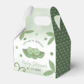 Twee erwten in een Pod Twin Boys Baby shower Bedankdoosjes (Voorkant Zijde)