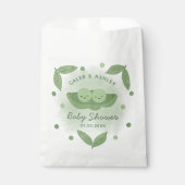 Twee erwten in een Pod Twin Boys Baby shower Bedankzakje (Voorkant)