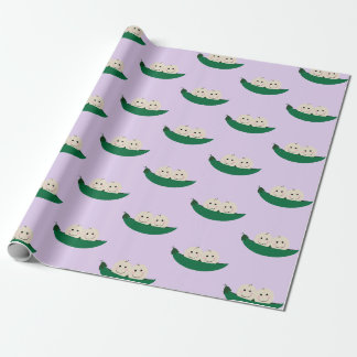 Twee erwten in een Pod Twins Baby Cadeaupapier