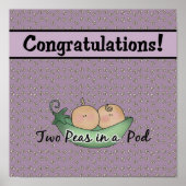 Twee erwten in een Poster (Voorkant)