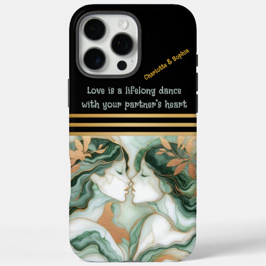 Twee etherische figuren delen een kus Case-Mate iPhone case (Achterkant)