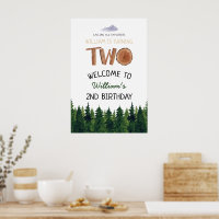 Twee Explorer Kinder 2e verjaardag welkomstbord