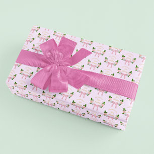 Twee Fancy Boog Bloemen Verjaardag Cadeaupapier