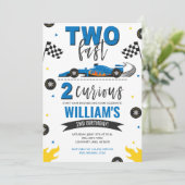 Twee Fast 2 Curious Blue Kaart (Staand voorkant)