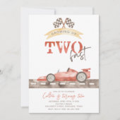 TWEE Fast Birthday-uitnodiging | Uitnodiging tot r (Voorkant)