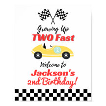 TWEE Fast Birthday Welcome Sign Poster