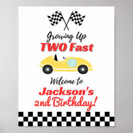 TWEE Fast Birthday Welcome Sign Poster