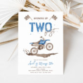 TWEE Fast Dirt Bike Verjaardag uitnodiging