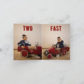 Twee Fast Race Car Second Birthday Theme Boy (Binnen)