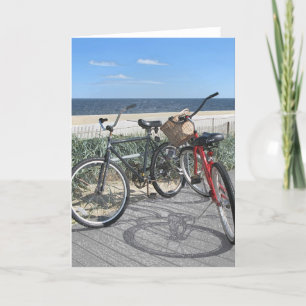 Twee fietsen aan boord Jersey Shore Kaart