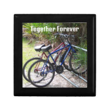 Twee Fietsen in een Rack Keramische Tegel Gift Box