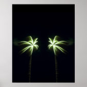 Twee Fireworks Palm Trees Poster (Voorkant)