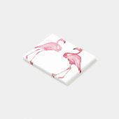 Twee flamingo post-it® notes (Schuin)