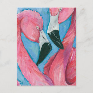 Twee Flamingos Briefkaart