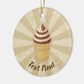 Twee Flavors Ice Cream Cup Keramisch Ornament (Links)