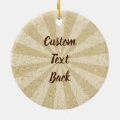 Twee Flavors Ice Cream Cup Keramisch Ornament (Achterkant)