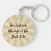 Twee Flavors Ice Cream Cup Sleutelhanger (Achterkant)