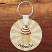 Twee Flavors Ice Cream Cup Sleutelhanger (Voorkant)