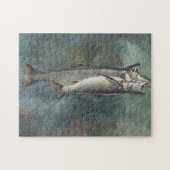 Twee forel legpuzzel (Horizontaal)