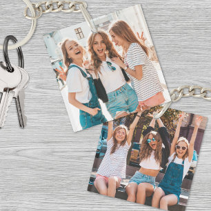 Twee foto dubbelzijdige vrienden sleutelhanger