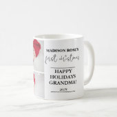 Twee foto Eerste Kerstmis Grootmoeder Mok (Voorkant rechts)