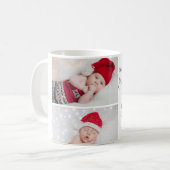 Twee foto Eerste Kerstmis Grootmoeder Mok (Voorkant links)