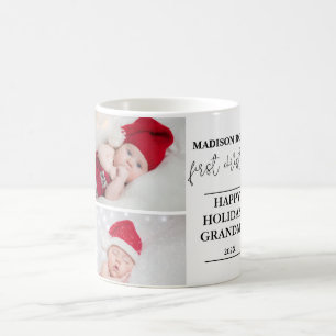 Twee foto Eerste Kerstmis Grootmoeder Mok