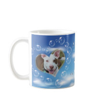 Twee foto gepersonaliseerde Bubble Heart Pet Memor