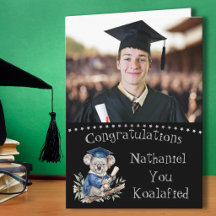 Twee Foto Koala Afstudeerkaart