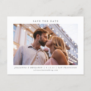 Twee Foto Minimalistische Moderne Elegante Bewaar  Briefkaart