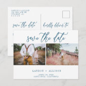 Twee Foto sparen de Kaart van de Datum (Voorkant / Achterkant)