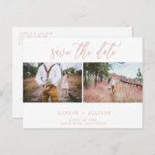 Twee Foto sparen de Kaart van de Datum (Voorkant / Achterkant)