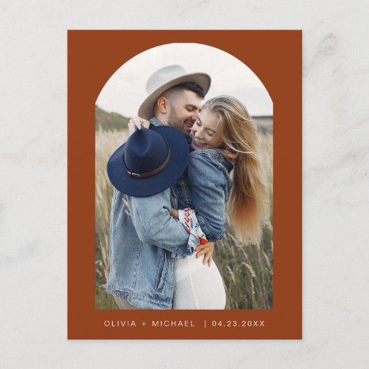 Twee Foto Terracotta sparen het Manuscript van het Briefkaart (Voorkant)