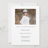 Twee foto typografie afstudeerfeestje kaart (Achterkant)