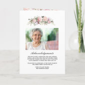 Twee foto's funeral Celebration of Life Programme Programma (Achterkant)