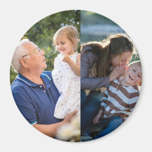 Twee foto's Maak je eigen foto Magneet
