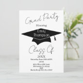 Twee foto's met Gold Glitter Afstuderen Kaart (Staand voorkant)