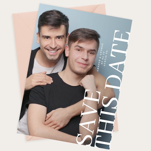Twee foto's Trouwen SAVE THIS DATE Save The Date