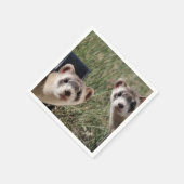 Twee fretten servet (Hoek)