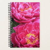 Twee Fuchsia pioen bloeit schilderij Planner (Voorkant)